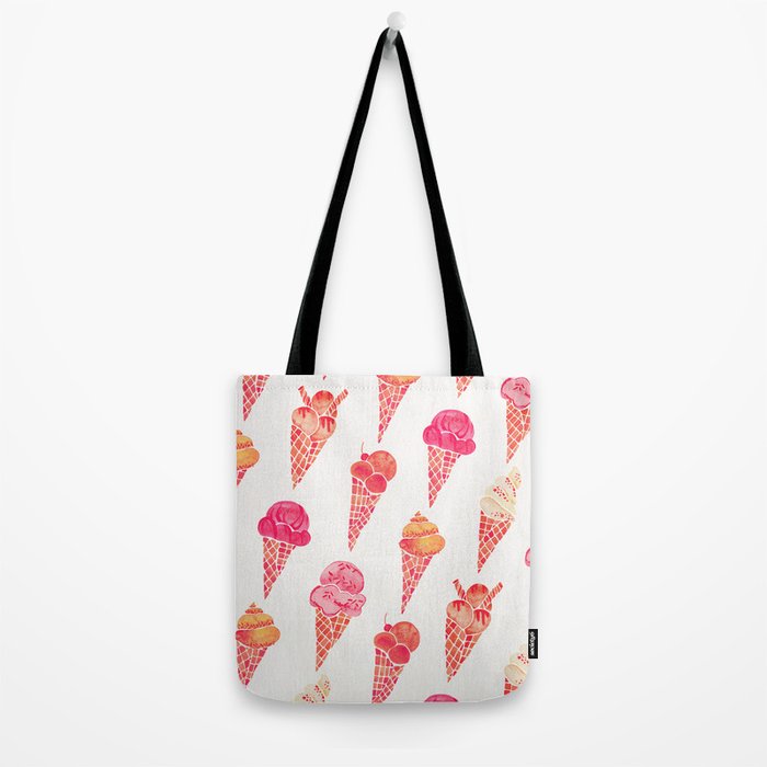 Ice Cream Cones - Pink & Peach Palette Tote Bag Gallery Image 2