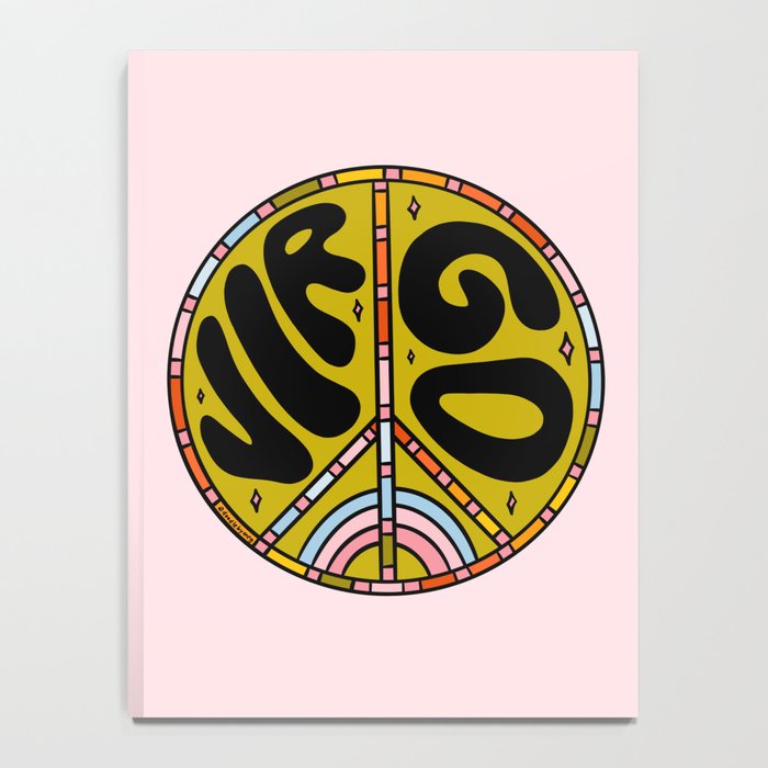 Virgo Peace Sign Notebook Gallery Image 4