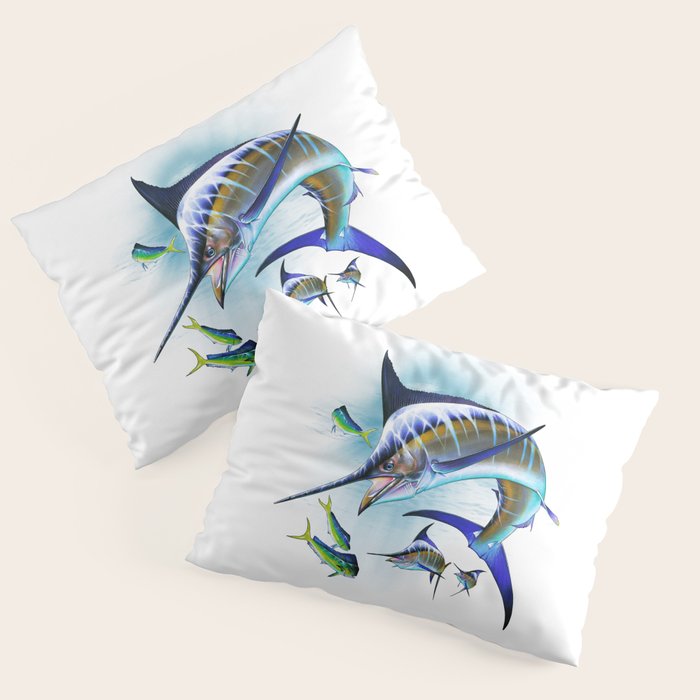 Marlin and Mahi Mahi Pillow Sham Gallery Image 3