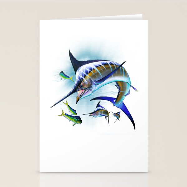 Marlin and Mahi Mahi Stationery Card Gallery Image 2
