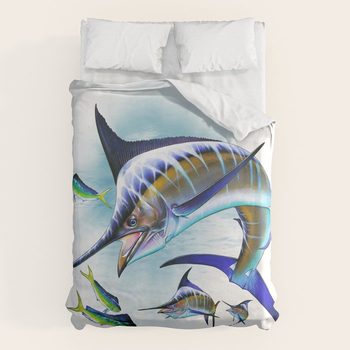 Marlin and Mahi Mahi Duvet Cover Gallery Image 1