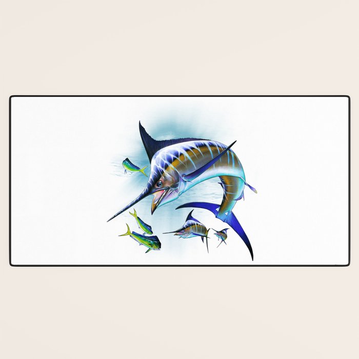 Marlin and Mahi Mahi Desk Mat Gallery Image 3