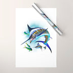 Marlin and Mahi Mahi Wrapping Paper Gallery Image 1