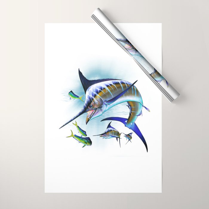 Marlin and Mahi Mahi Wrapping Paper Gallery Image 1