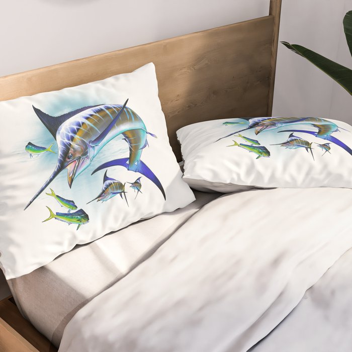Marlin and Mahi Mahi Pillow Sham Gallery Image 2