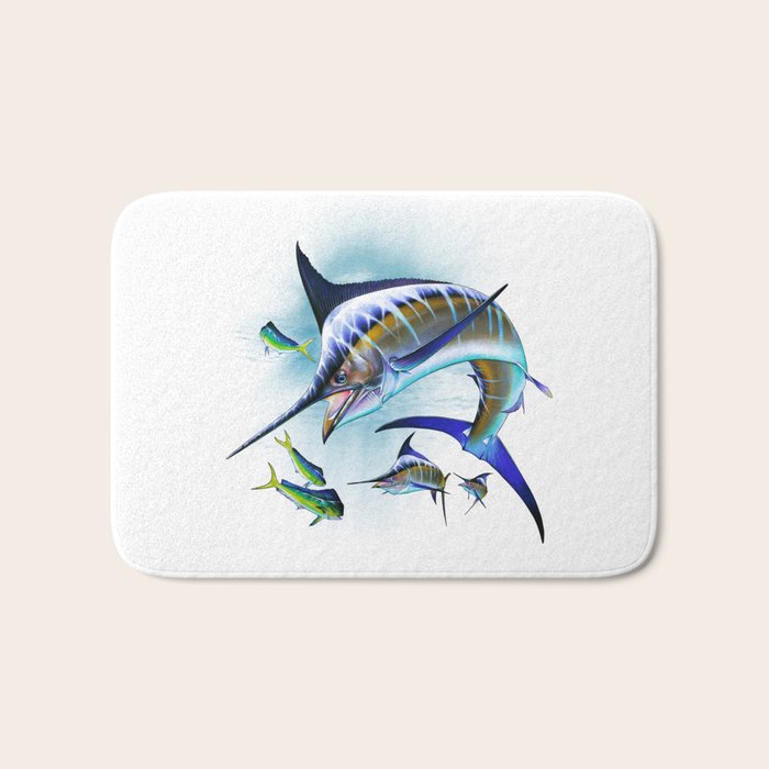 Marlin and Mahi Mahi Bath Mat Gallery Image 1