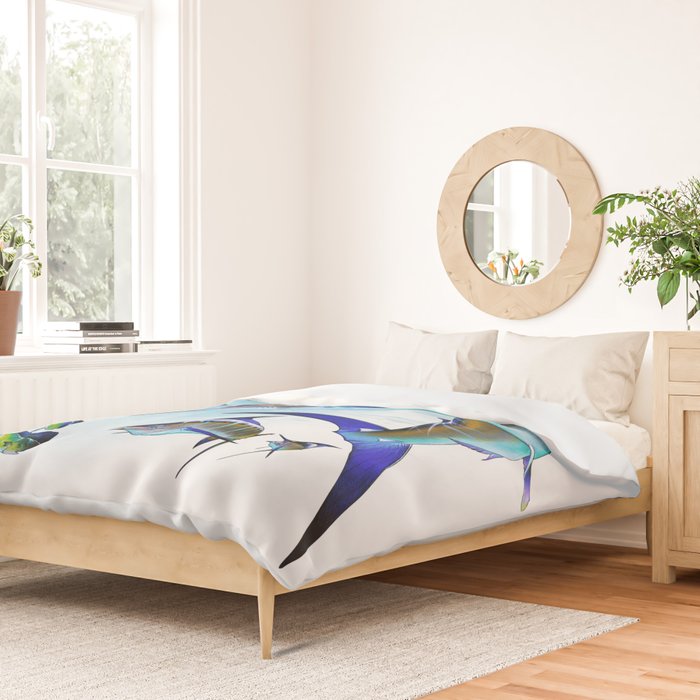 Marlin and Mahi Mahi Duvet Cover Gallery Image 2