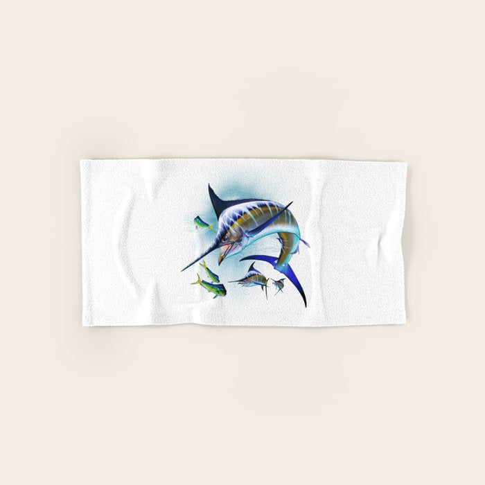 Marlin and Mahi Mahi Bath Towel Gallery Image 1