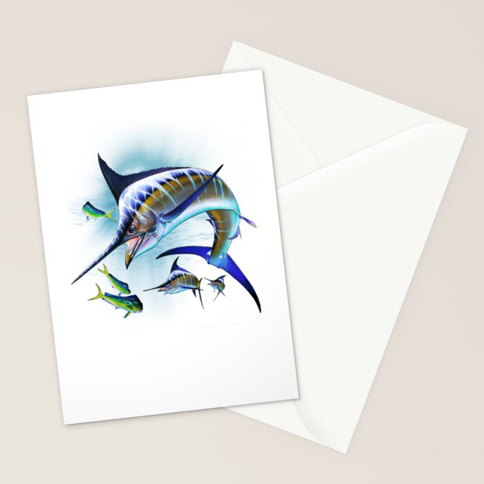 Marlin and Mahi Mahi Stationery Card Gallery Image 2