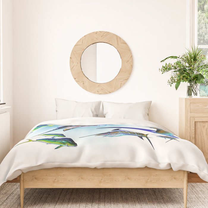 Marlin and Mahi Mahi Duvet Cover Gallery Image 3