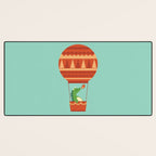 Dragon On Hot Air Balloon Desk Mat Gallery Image 3