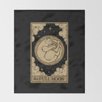 The Full Moon - Dark Background Throw Blanket Gallery Image 2