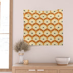 Flower Power - Retro Color Palette Wall Tapestry Gallery Image 2