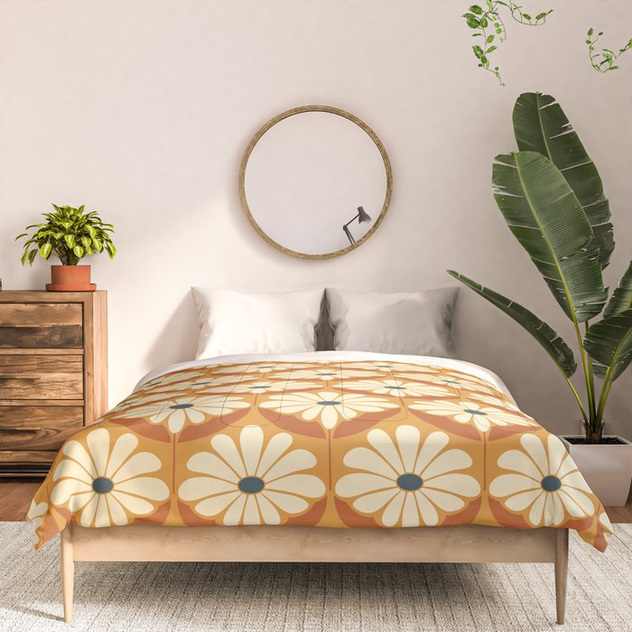 Flower Power - Retro Color Palette Comforter Gallery Image 3
