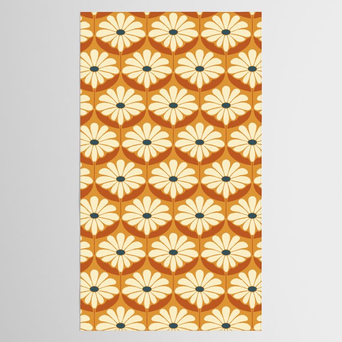 Flower Power - Retro Color Palette Tablecloth Gallery Image 2