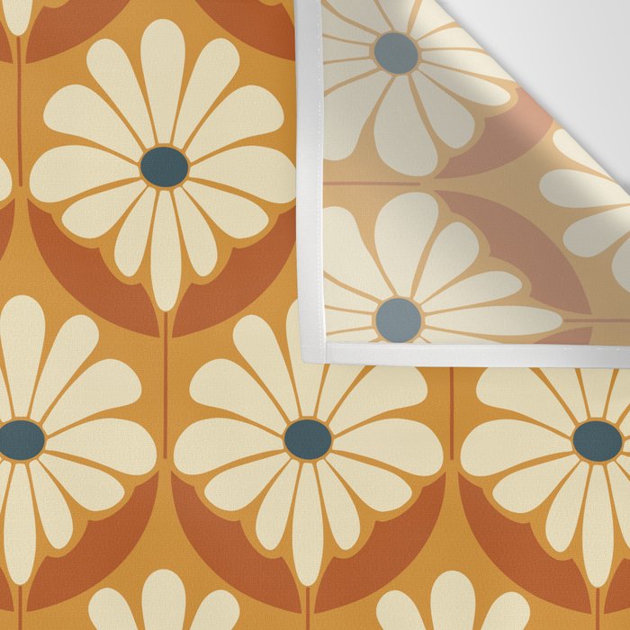 Flower Power - Retro Color Palette Wall Tapestry Gallery Image 3