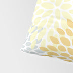 Floral Blooms, Yellow, Gray and White Pillow Sham Gallery Image 4