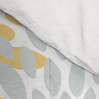 Floral Blooms, Yellow, Gray and White Comforter Gallery Image 4