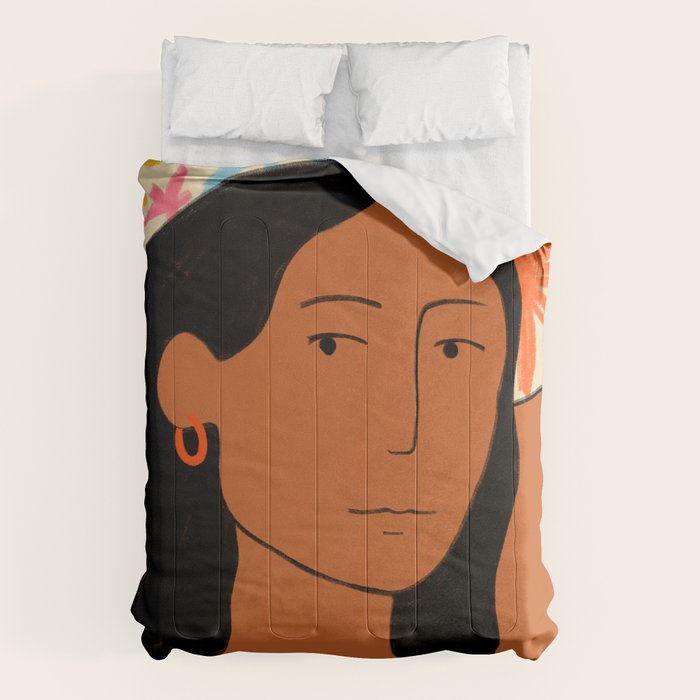 GIRL IN A HAT Comforter Gallery Image 1
