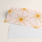 Sun Pattern On Pink Background Wrapping Paper Gallery Image 2