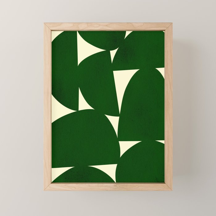 Abstract D03-green Mini Art Print Gallery Image 1