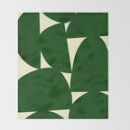 Abstract D03-green Throw Blanket Gallery Image 2