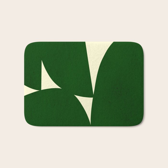 Abstract D03-green Bath Mat Gallery Image 1