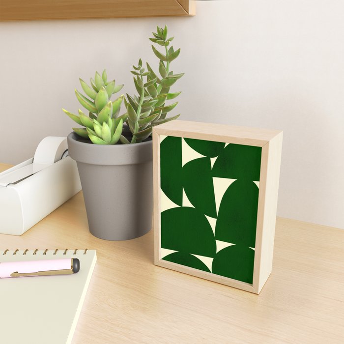 Abstract D03-green Mini Art Print Gallery Image 2
