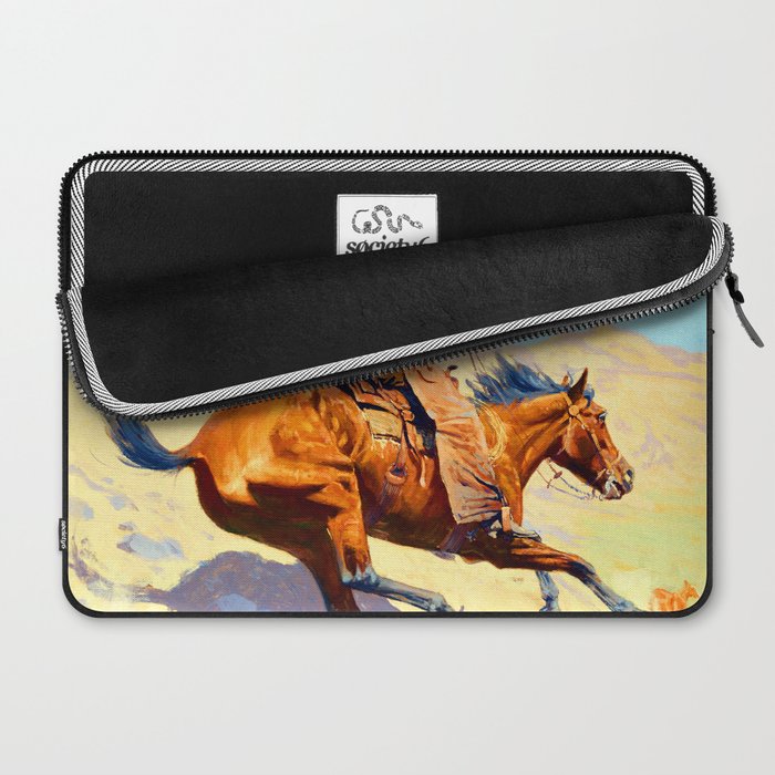 Frederic Remington The Cowboy Laptop Sleeve Gallery Image 2