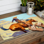 Frederic Remington The Cowboy Outdoor Rug Gallery Image 2