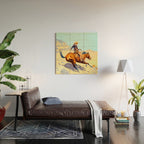 Frederic Remington The Cowboy Wood Wall Art Gallery Image 2