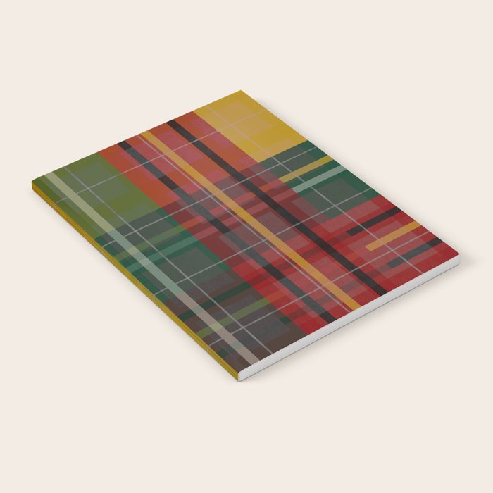 Plaid Lines Notebook Gallery Image 1