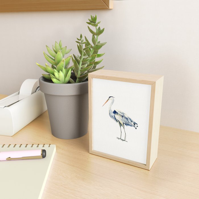 Blue Heron  Mini Art Print Gallery Image 2