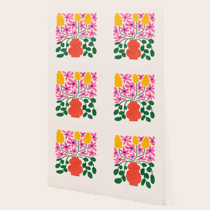 FOLIAGE 004: Lily & Orchid | Flower Market Wallpaper Gallery Image 2