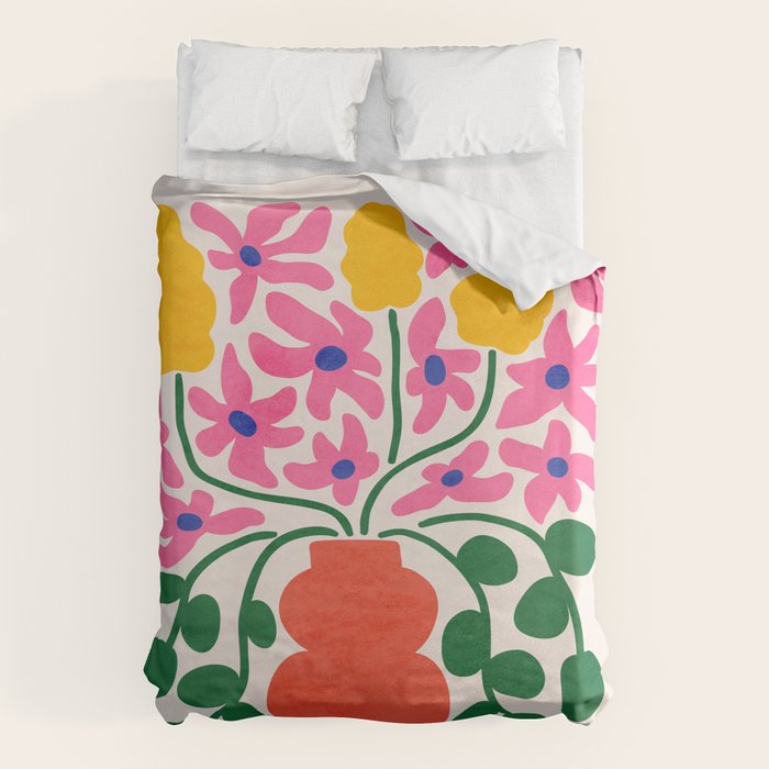 FOLIAGE 004: Lily & Orchid | Flower Market Duvet Cover Gallery Image 6