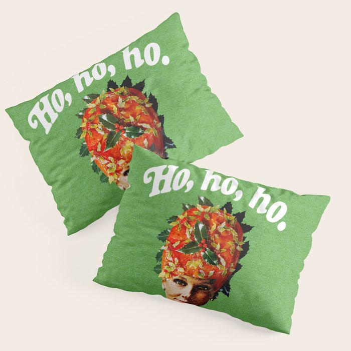 Holly Jolly Ham Head Pillow Sham Gallery Image 3