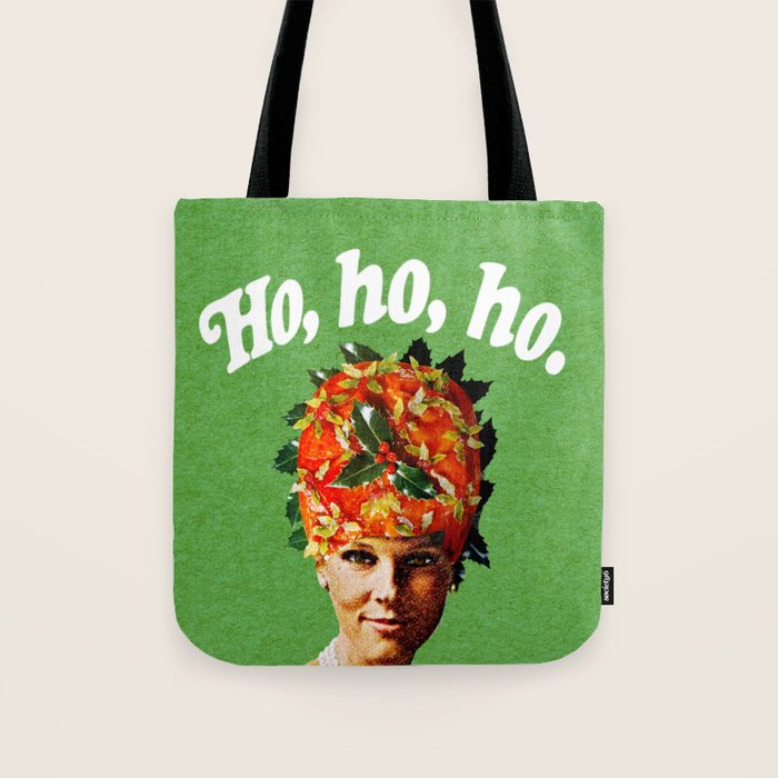 Holly Jolly Ham Head Tote Bag Gallery Image 1