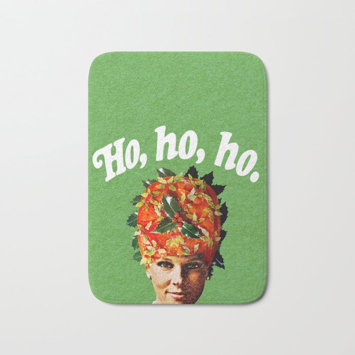 Holly Jolly Ham Head Bath Mat Gallery Image 1