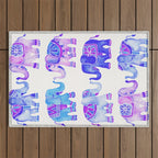 Elephant Collection - Indigo Palette Outdoor Rug Gallery Image 1