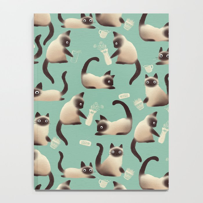 Bad Siamese Cats Knocking Stuff Over Notebook Gallery Image 4
