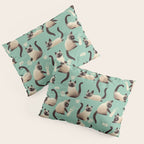Bad Siamese Cats Knocking Stuff Over Pillow Sham Gallery Image 3