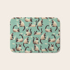Bad Siamese Cats Knocking Stuff Over Bath Mat Gallery Image 1