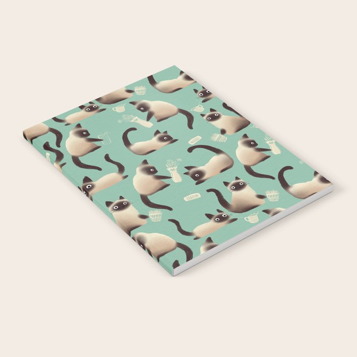 Bad Siamese Cats Knocking Stuff Over Notebook Gallery Image 1