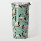 Bad Siamese Cats Knocking Stuff Over Travel Mug Gallery Image 2