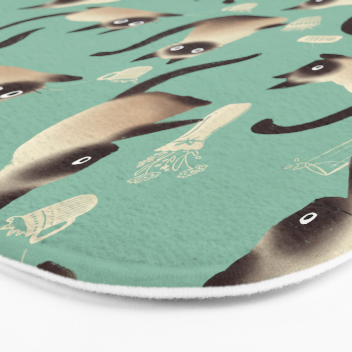 Bad Siamese Cats Knocking Stuff Over Bath Mat Gallery Image 3