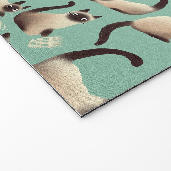 Bad Siamese Cats Knocking Stuff Over Welcome Mat Gallery Image 2