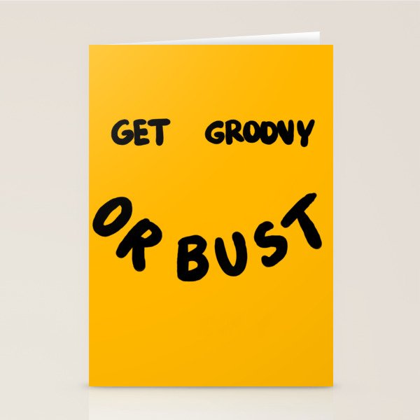 Get Groovy or Bust Stationery Card Gallery Image 2