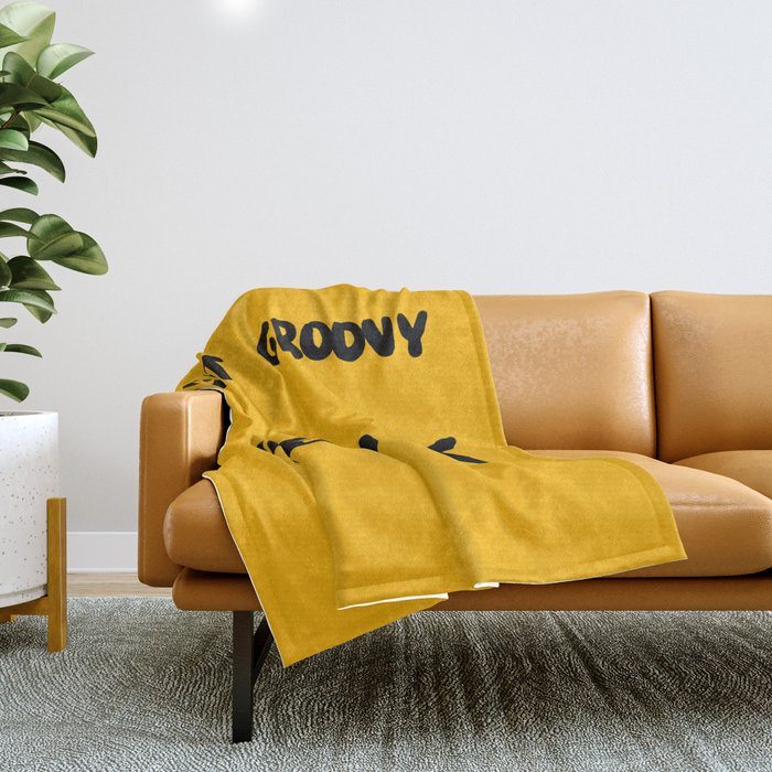 Get Groovy or Bust Throw Blanket Gallery Image 1