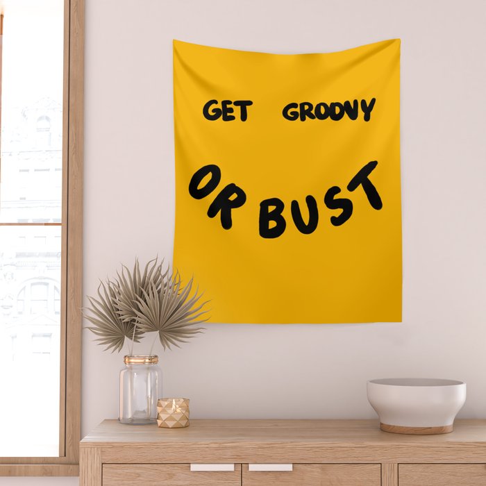 Get Groovy or Bust Wall Tapestry Gallery Image 2