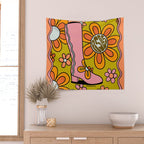 Pisces Groovy Boots Wall Tapestry Gallery Image 2